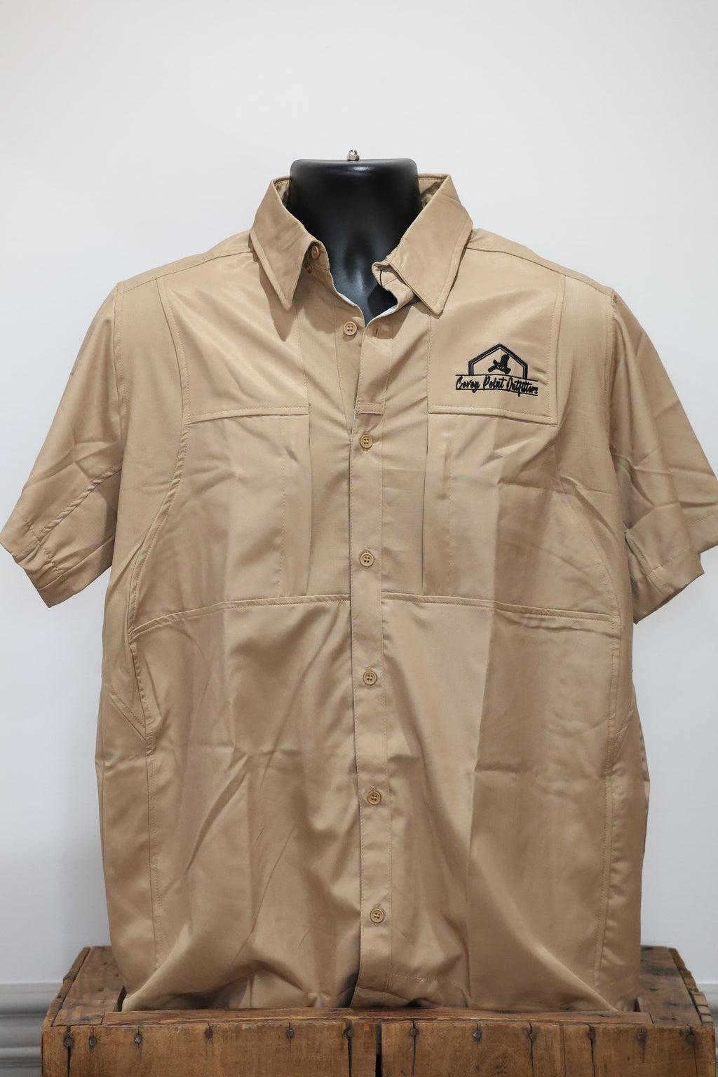 Khaki Short Sleeve Shooting Shirt