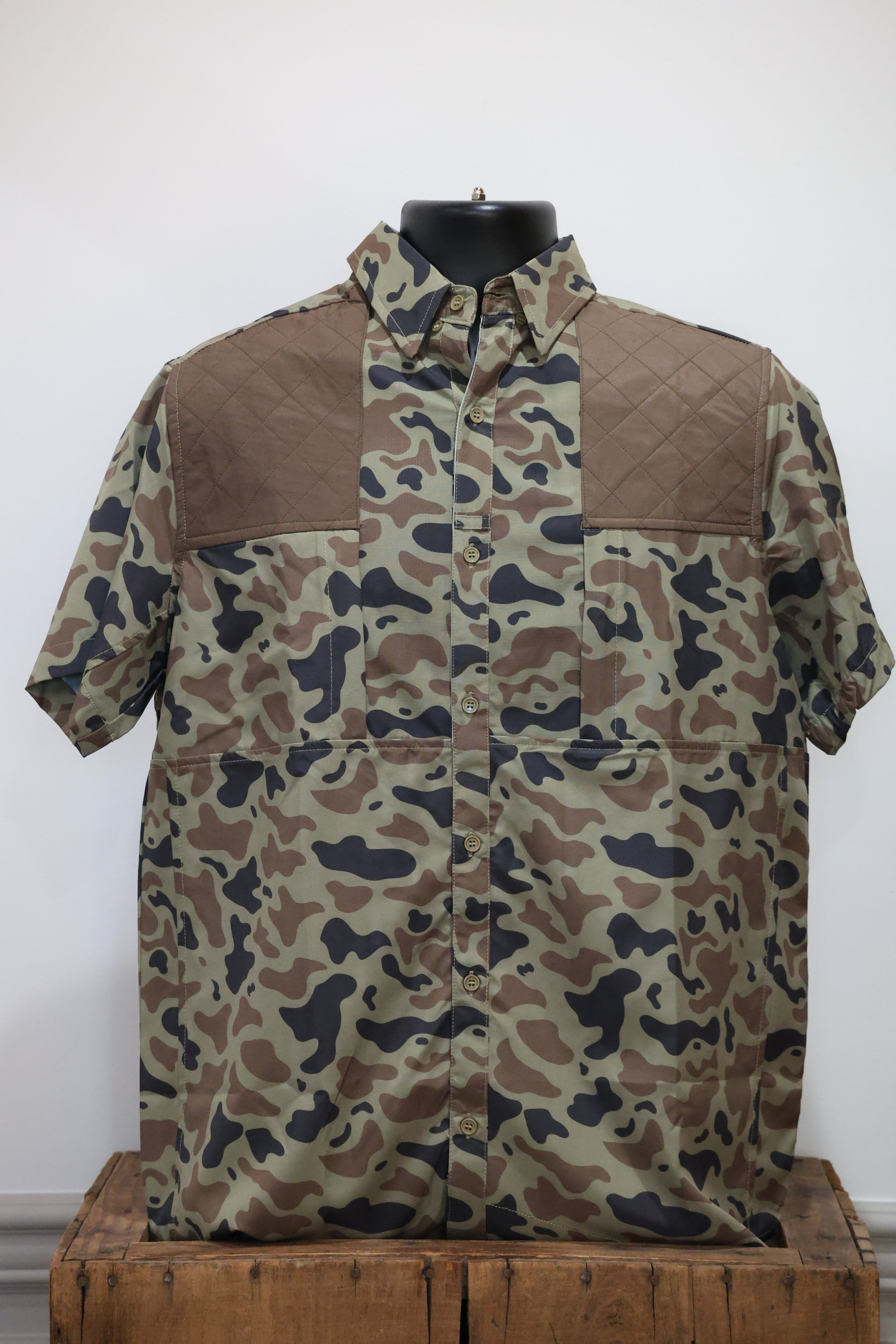 Safari Old School Camo Short Sleeve Shooting Shirt