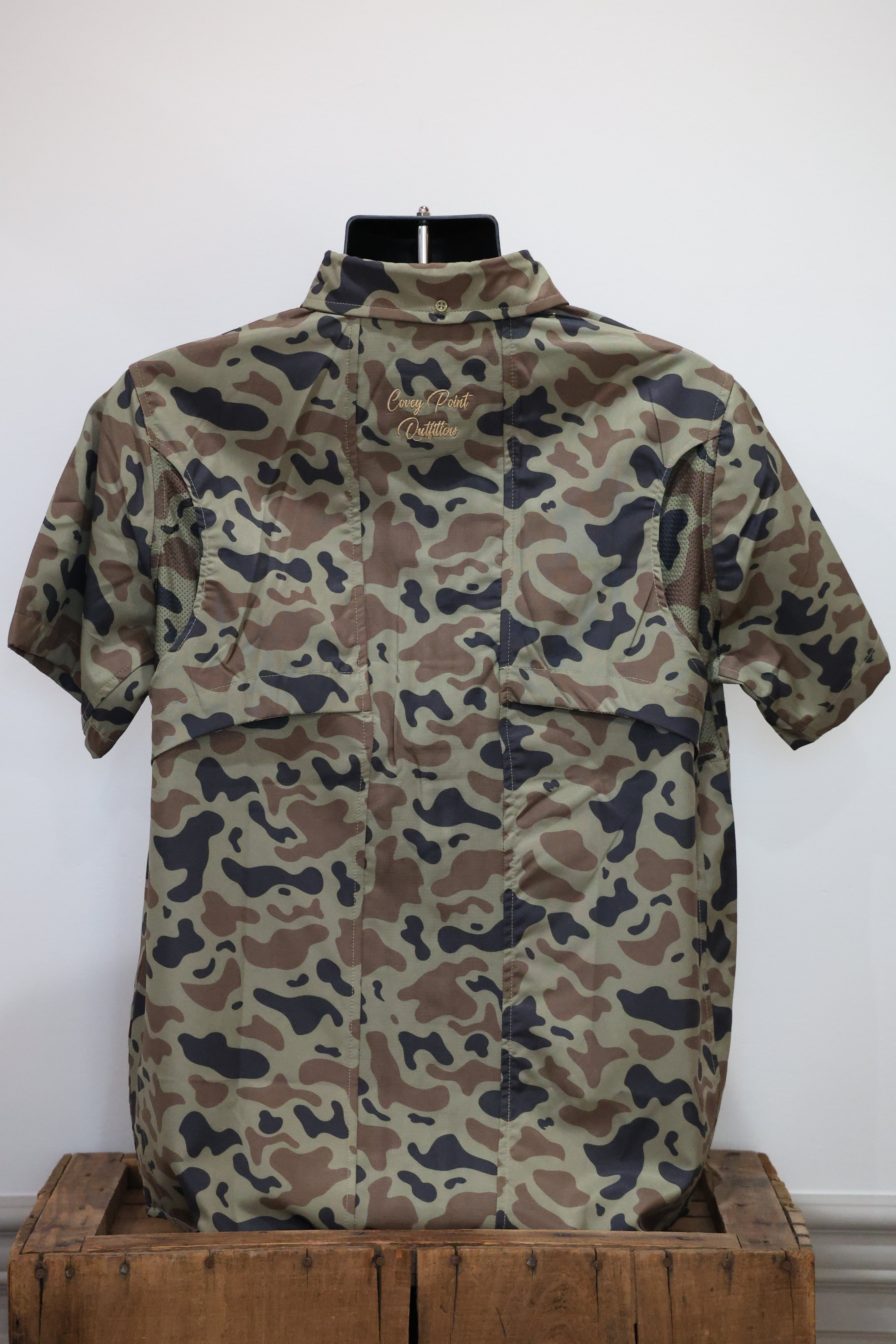 Safari Old School Camo Short Sleeve Shooting Shirt