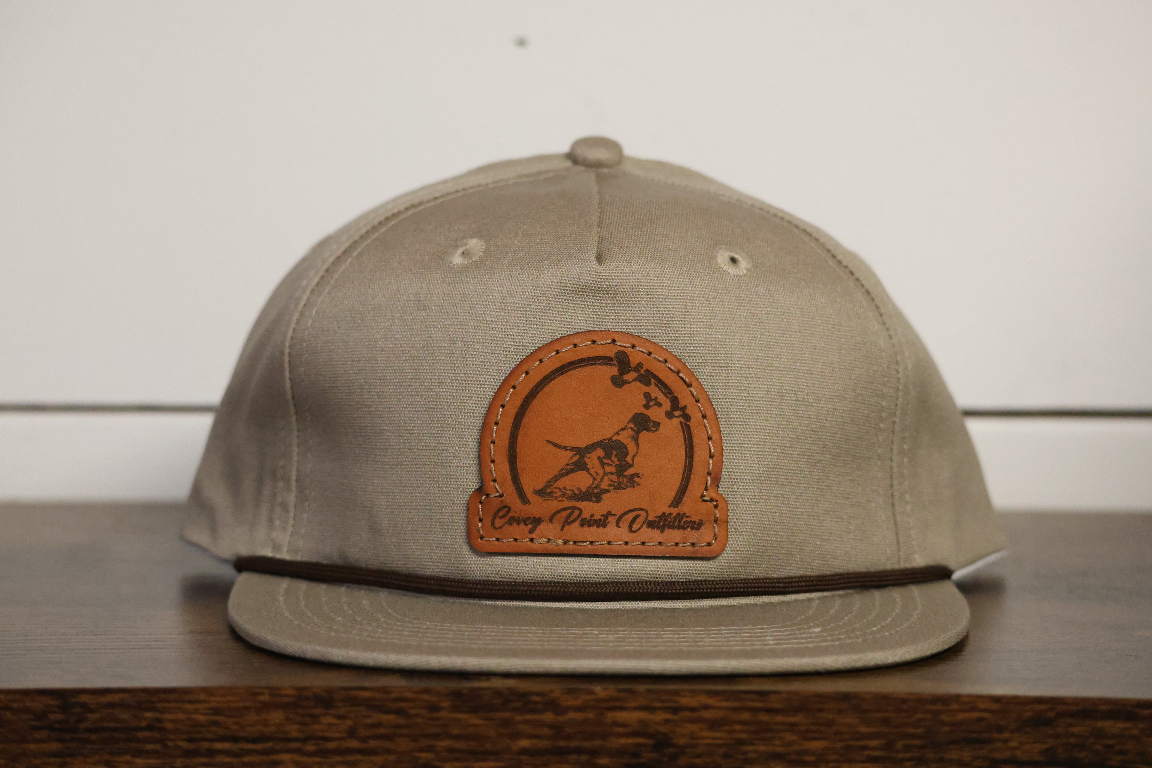 Khaki Circle Patch Goat Rope Hat