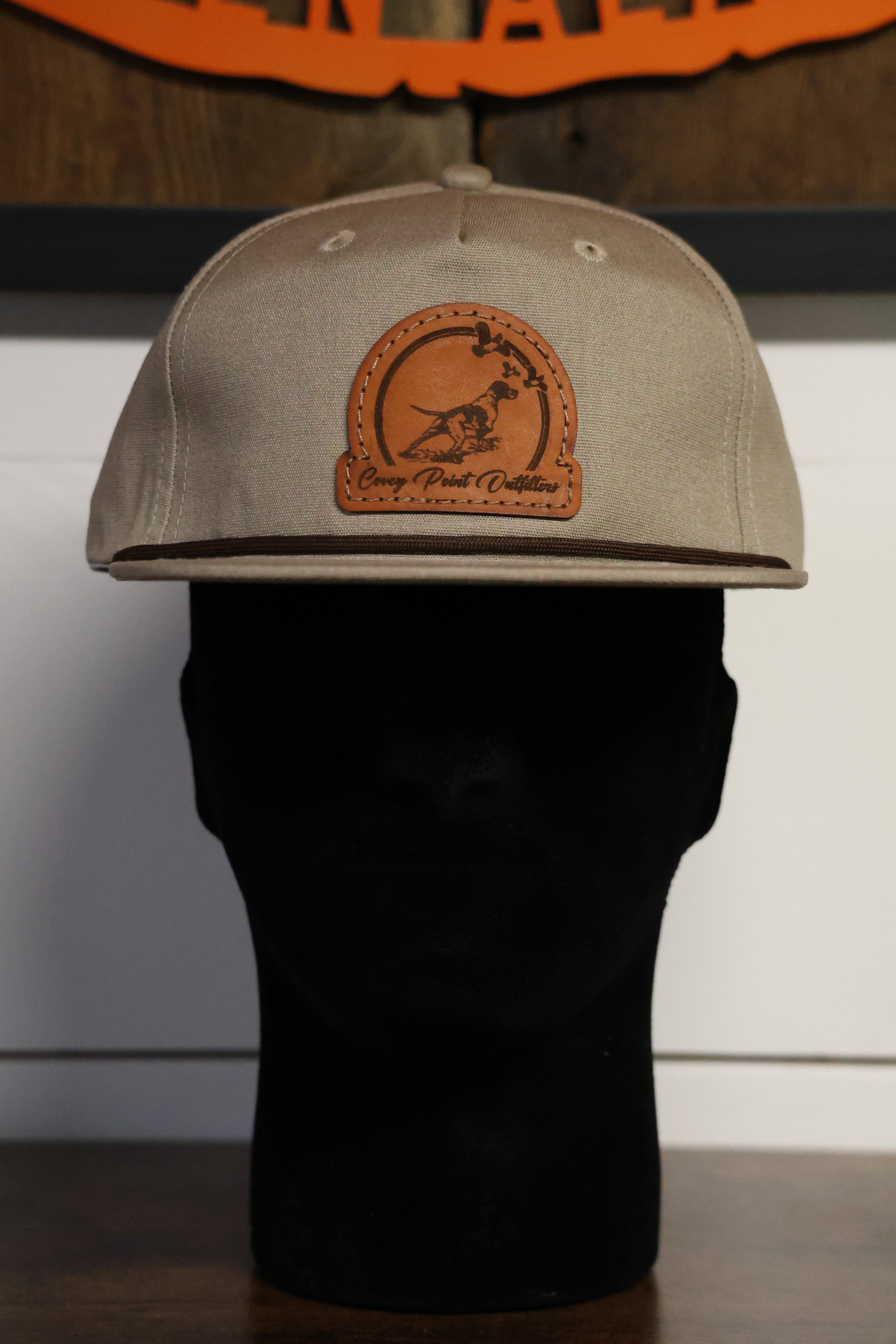 Khaki Circle Patch Goat Rope Hat