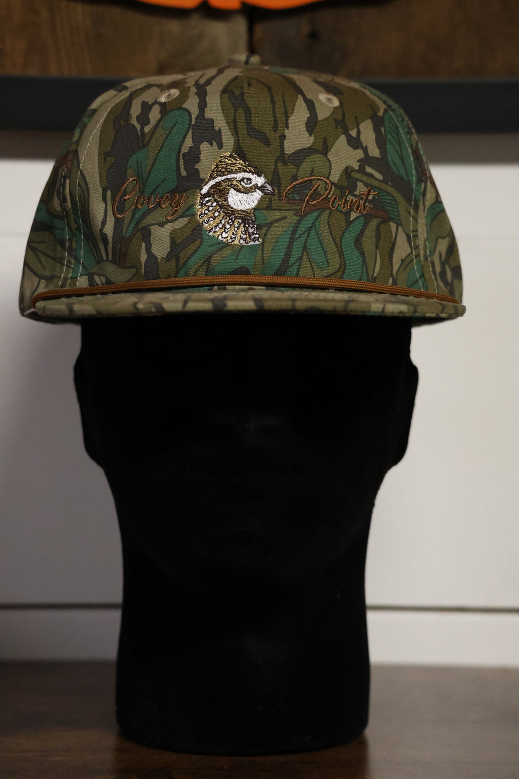 Green Leaf Quail Logo Goat Rope Hat