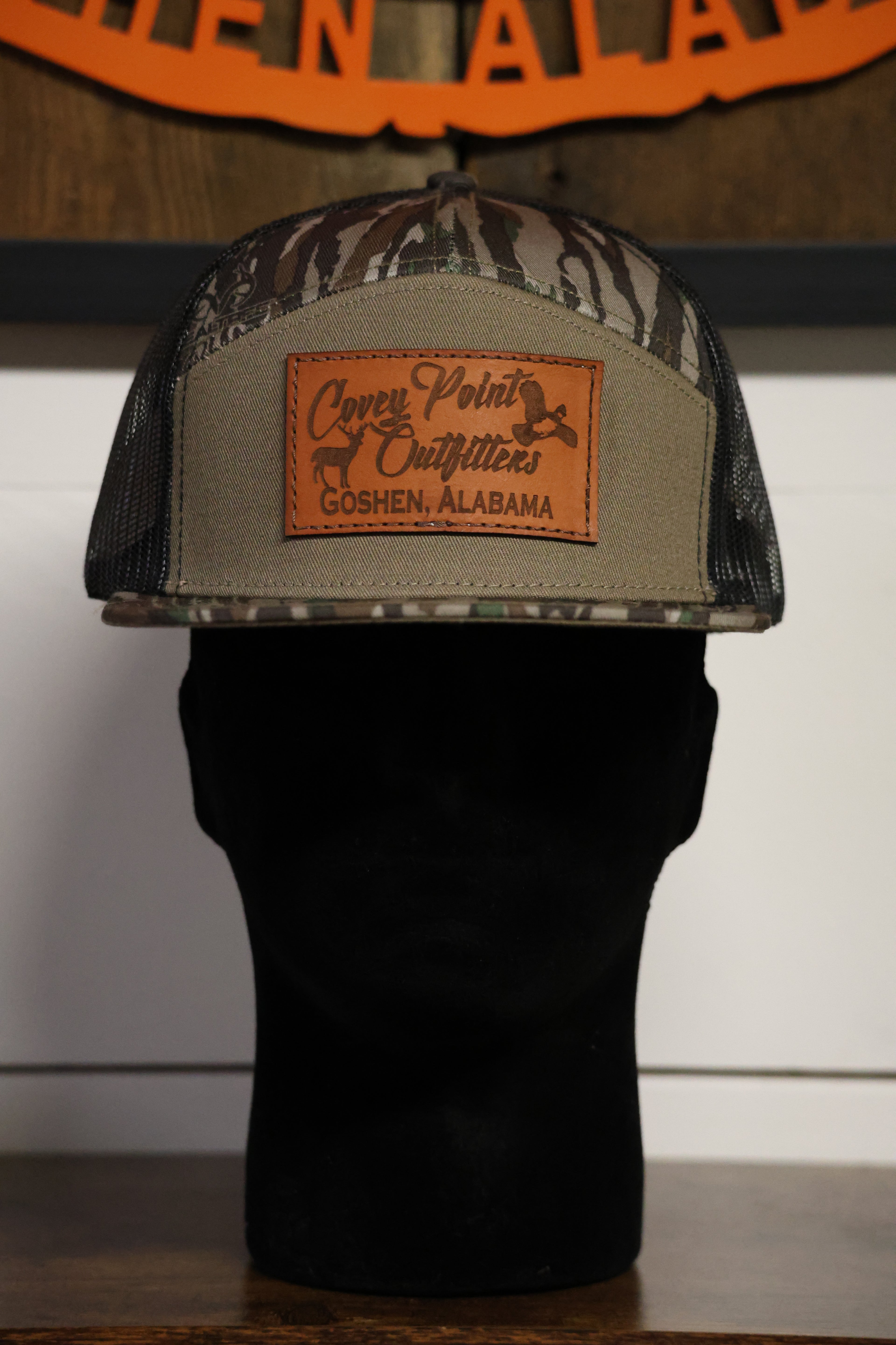 Realtree Original/Brown 7 Panel Square Patch Hat