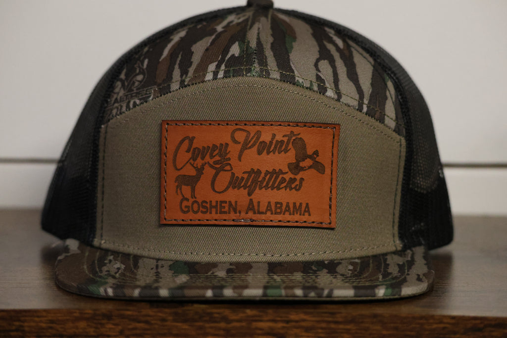 Realtree Original/Brown 7 Panel Square Patch Hat